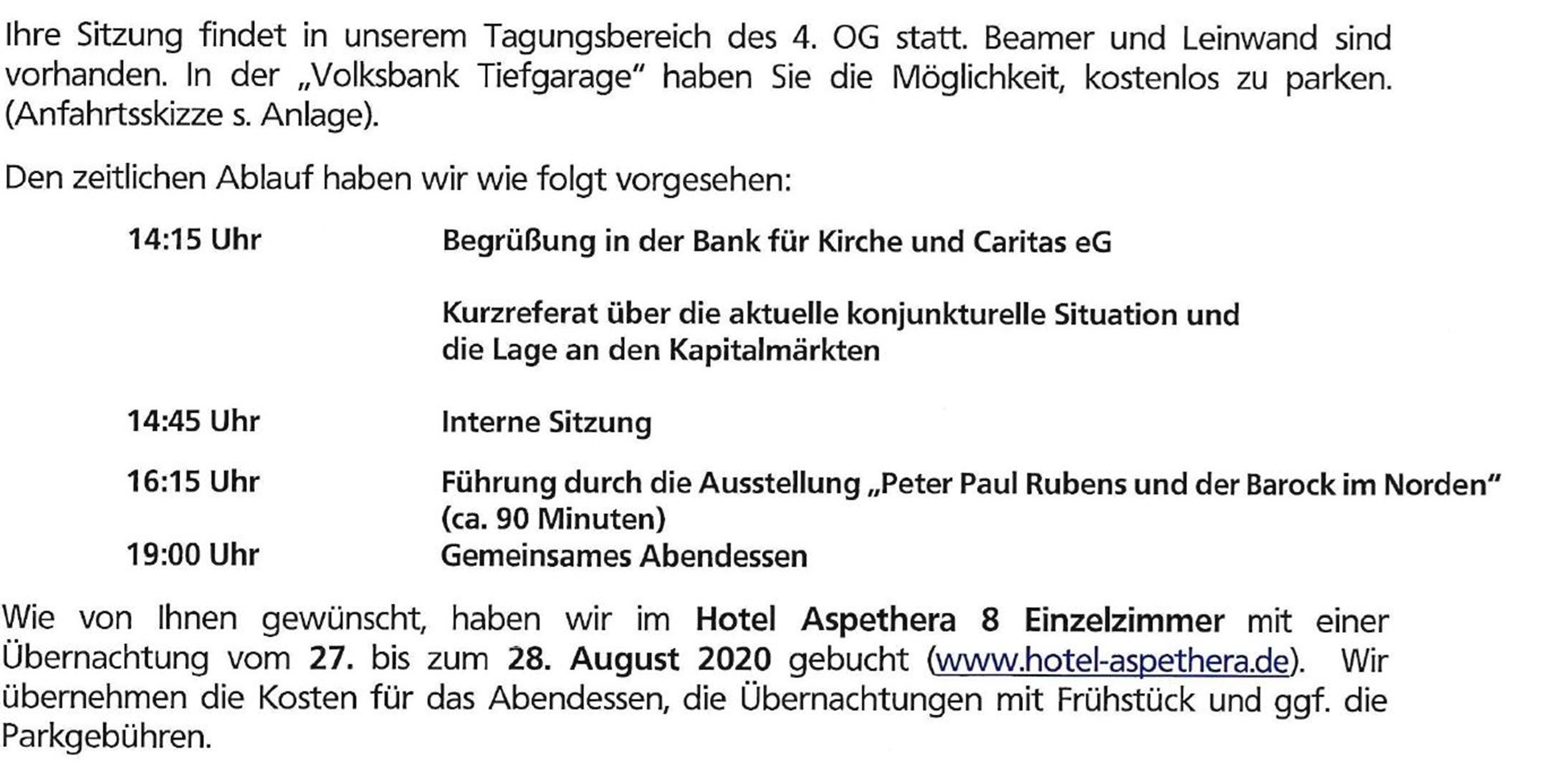 Programm 27.08.2020