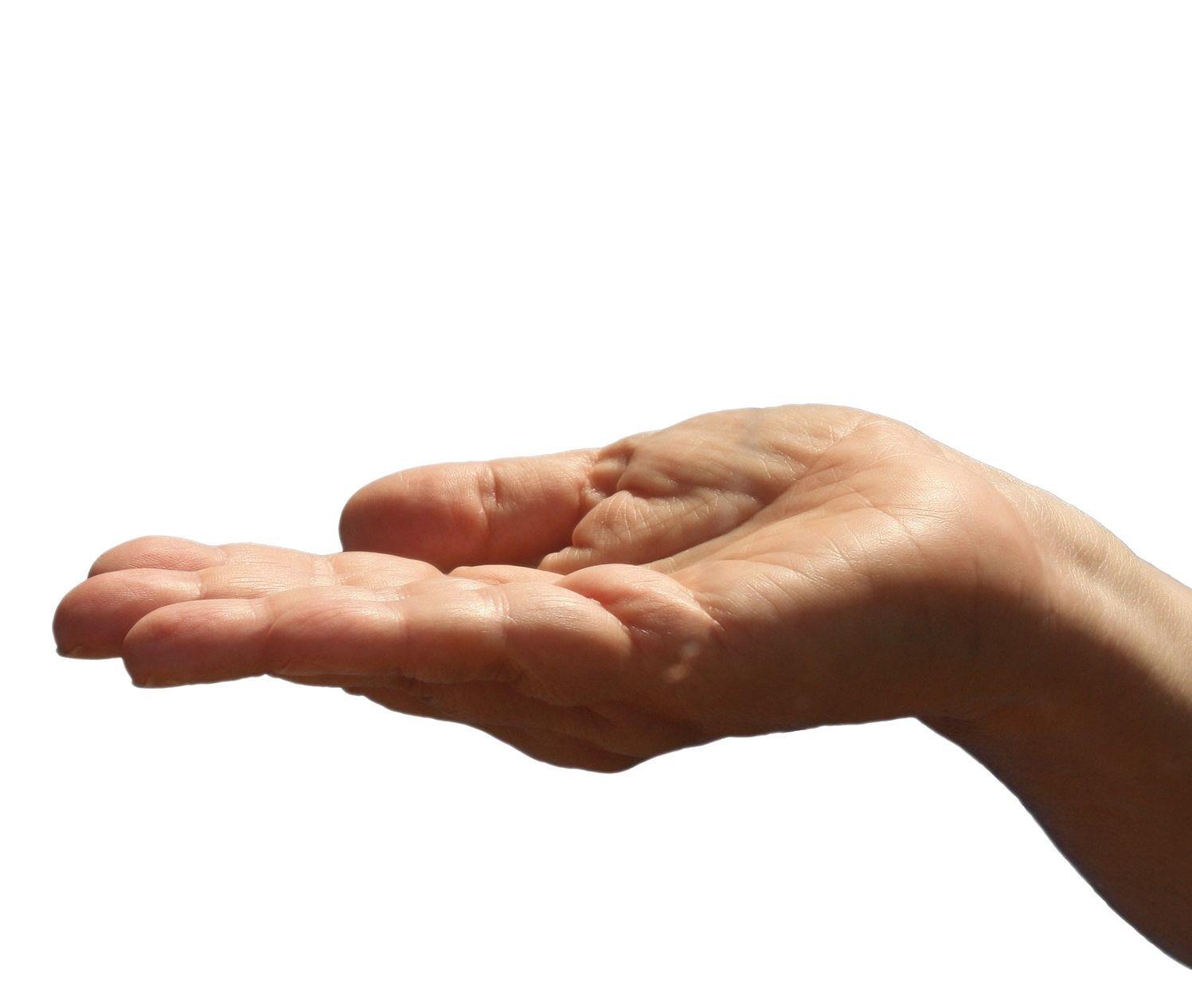 offene Hand