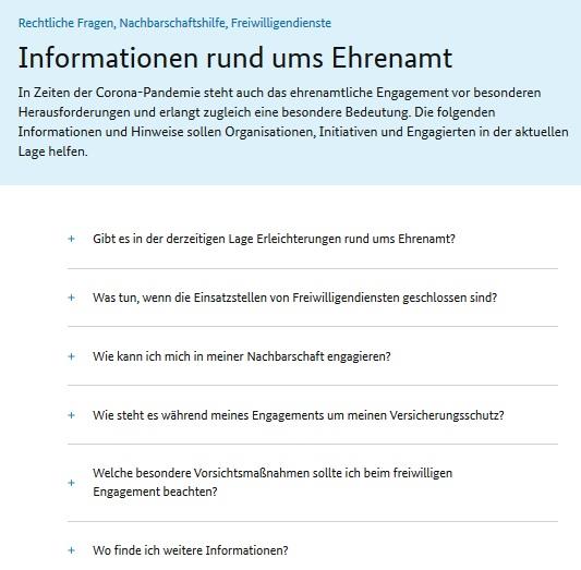 Infos zum Ehrenamt der Bundesregierung